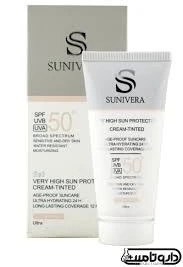 کرم ضد آفتاب بژ روشن پوست چرب و مختلط سانیورا spf50 حجم 50میلی لیتر
