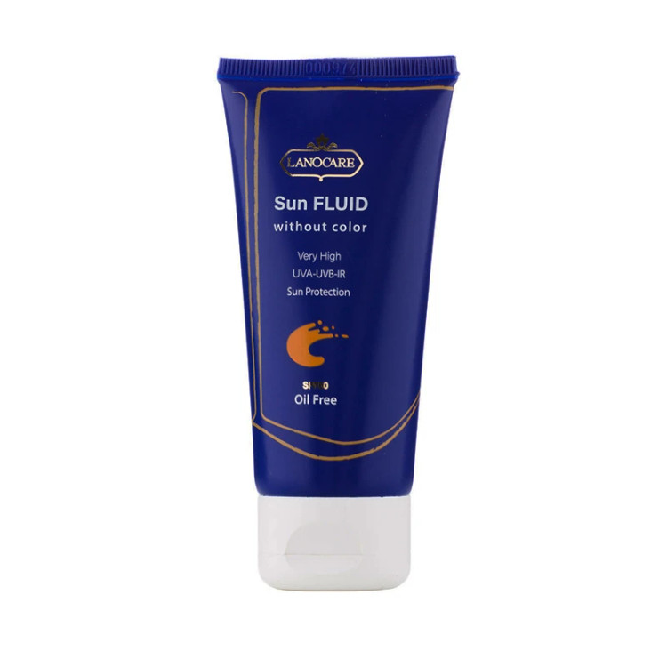ضد آفتاب رنگی لانوکر SPF 50 مدل 01 مناسب انواع پوست حجم 50 میلیلیتر