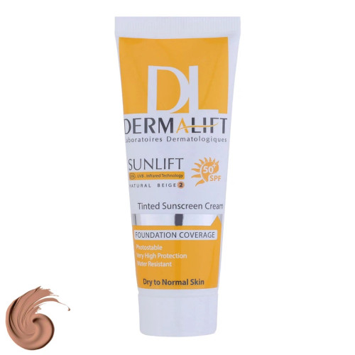 کرم ضدآفتاب درمالیفت مدل SPF50 پوست خشک ، حجم 40 میلیلیتر