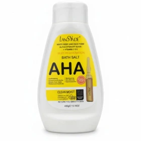 نمک و اسکراب بدن AHA لنسیاد (روشن کننده و سفیدکننده پوست) وزن 430 گرم