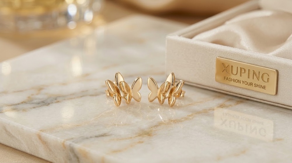 گوشواره پروانه ای ژوپینگ کد 2203086
